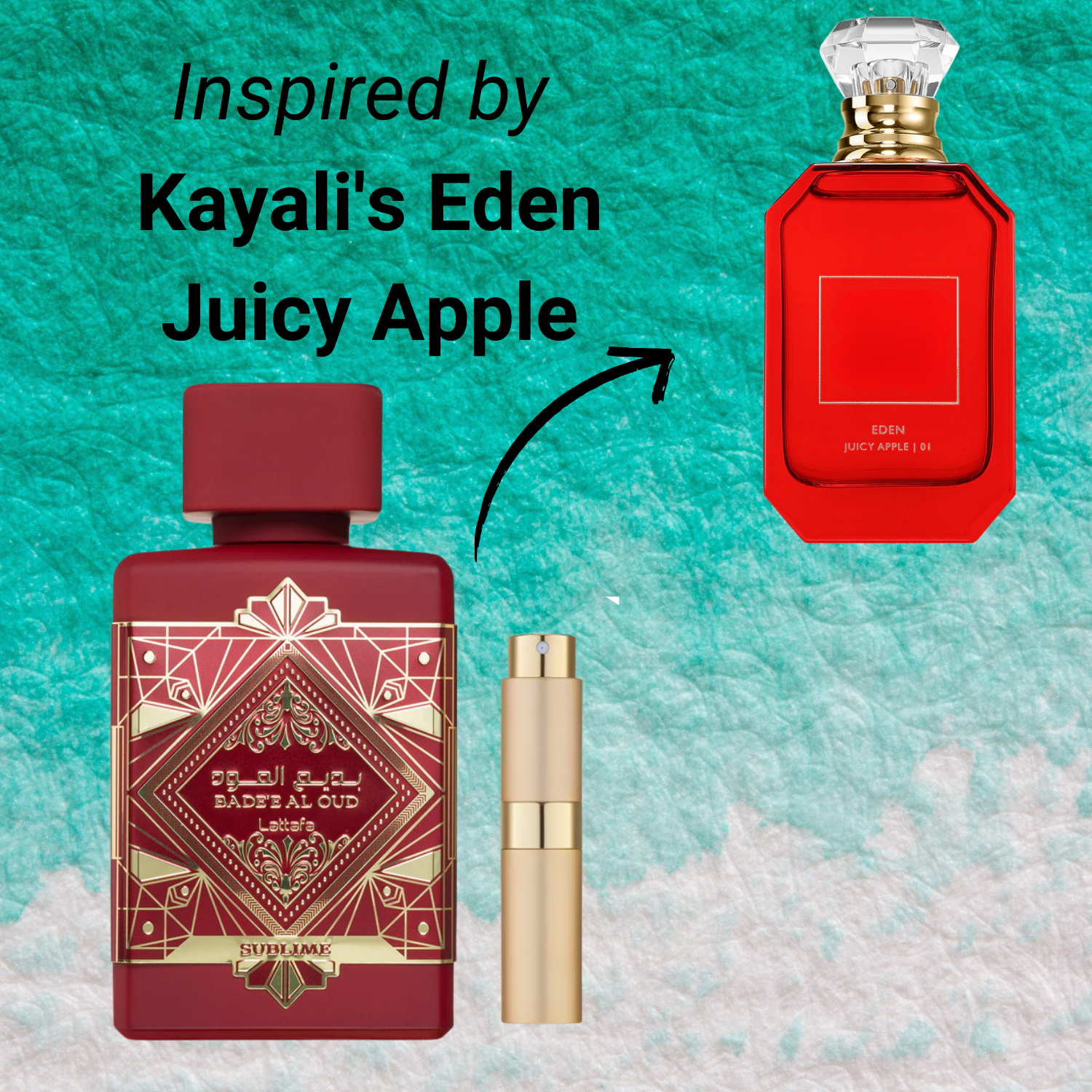 Lattafa Badee Al Oud Sublime EDP Unisex (inspiriert von Kayali's Eden Juicy Apple)